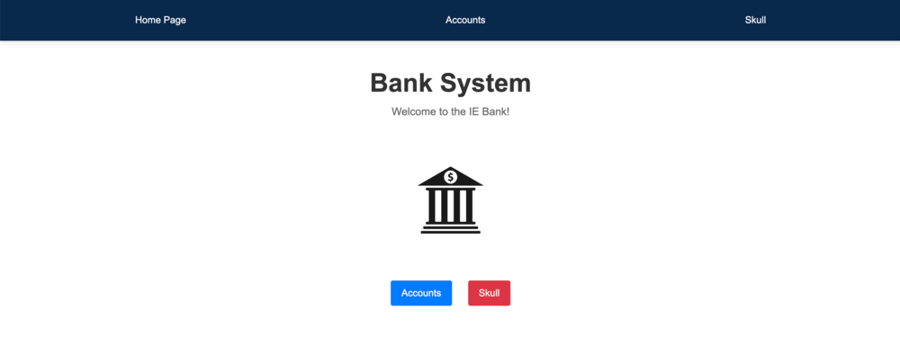 bank system frontend